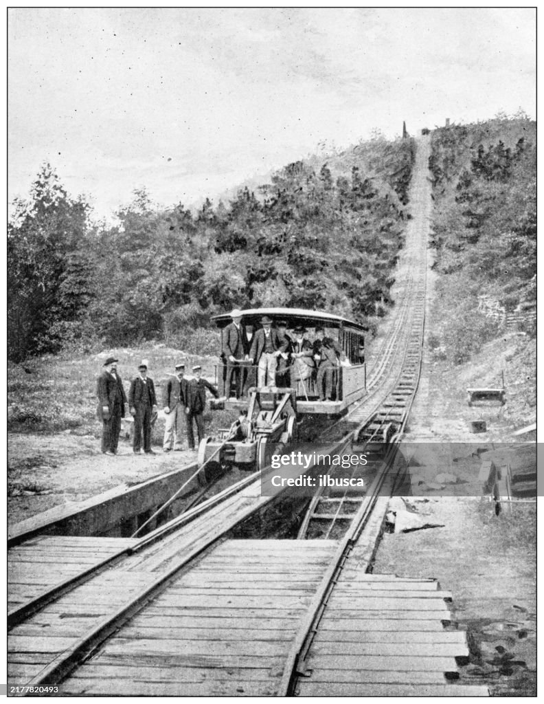History and landmarks of USA: Mauch Chunk "Gravity" Railway