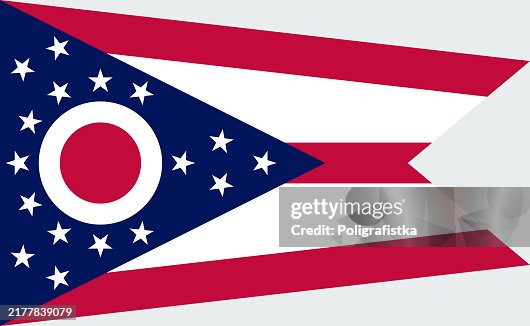 Ohio State Flag, vector Ohio State Flag, vector