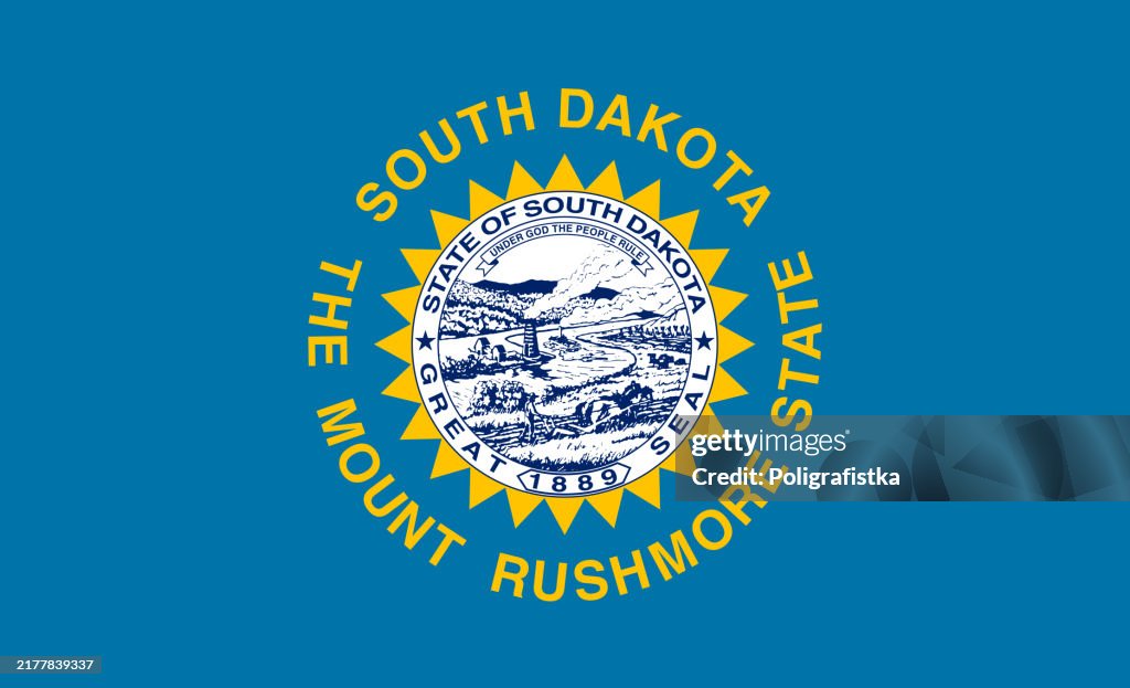 South Dakota State Flag, vector