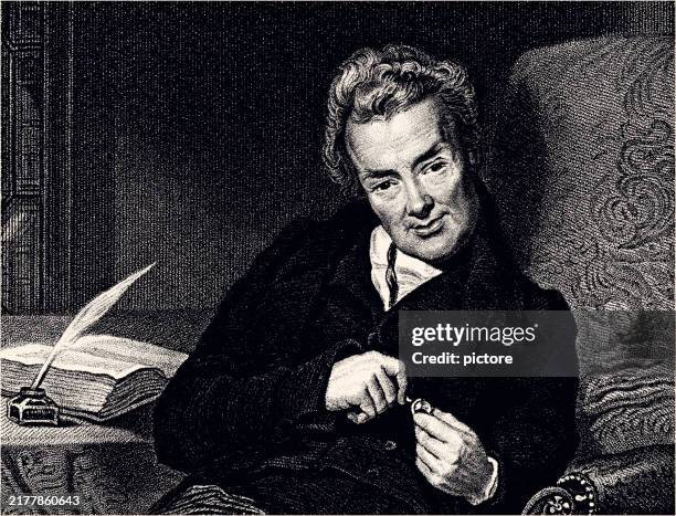 william wilberforce (1759-1833) war ein britischer politiker, philanthrop und abolitionist (anti-sklaverei-bewegung) xxxl - philanthrop stock-grafiken, -clipart, -cartoons und -symbole