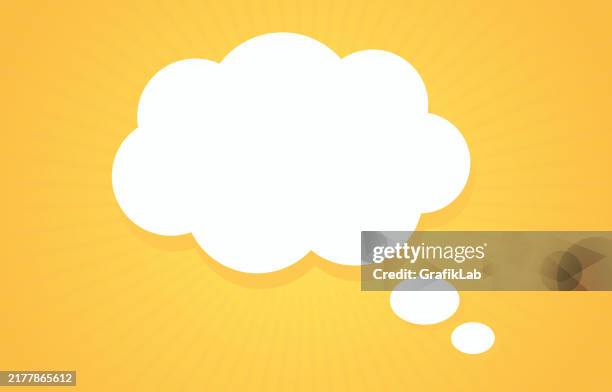 stockillustraties, clipart, cartoons en iconen met blank thought bubble for creative ideas and brainstorming - staart