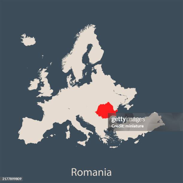 Rimonia 120 Romania Map Drawing Stock Photos, High-Res Pictures, and Images ...