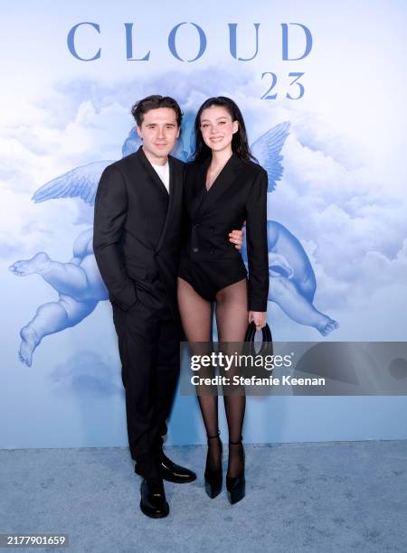 Brooklyn Peltz Beckham and Nicola Peltz Beckham attend the Cloud23 Launch Party at Bar Marmont on October 10, 2024 in Los Angeles, California.