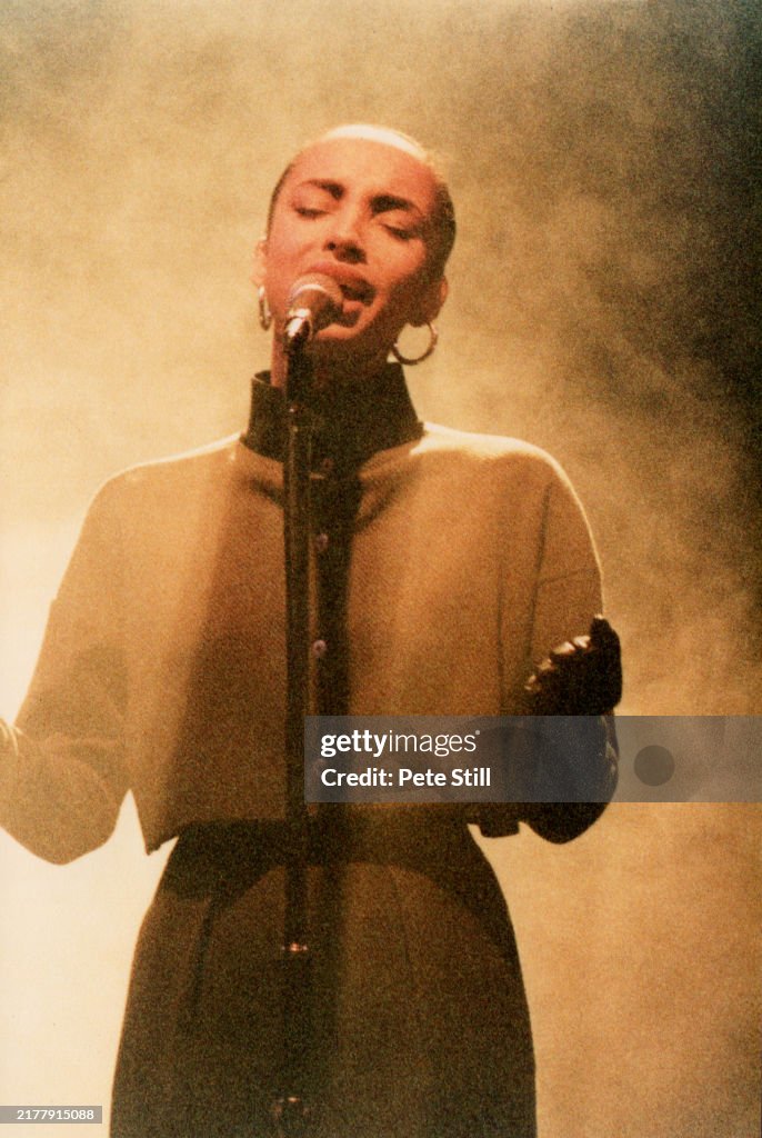Sharde Singer Singer Sade performs on stage at Hammersmith Odeon on November 9th in ...
