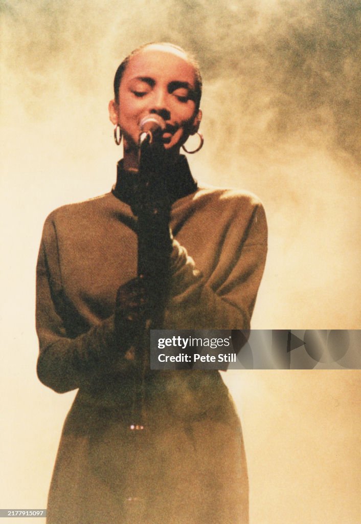 Sharde Singer Singer Sade performs on stage at Hammersmith Odeon on November 9th in ...