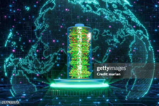 global green energy, battery technology development, 3d rendering - lithium ion battery stock pictures, royalty-free photos & images