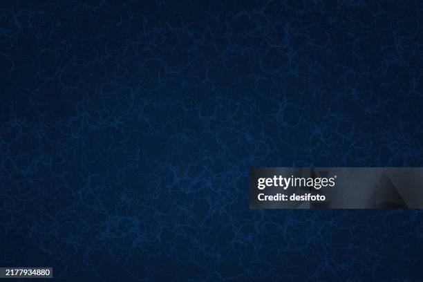 ilustrações de stock, clip art, desenhos animados e ícones de dark navy blue color blank empty blotched marbled effect cracked textured weathered abstract horizontal vector backgrounds or wallpaper with abstract smoky wispy hairy texture or intricate messy self design - azul marinho
