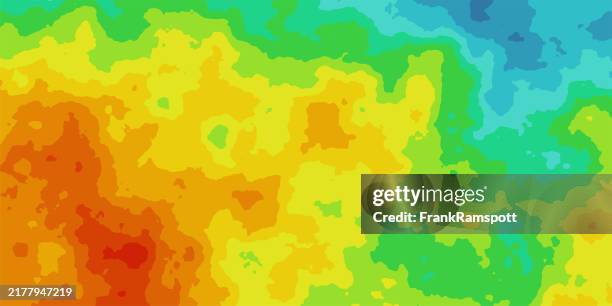 generic thermal infrared heat allocation map 650 - heat map stock illustrations