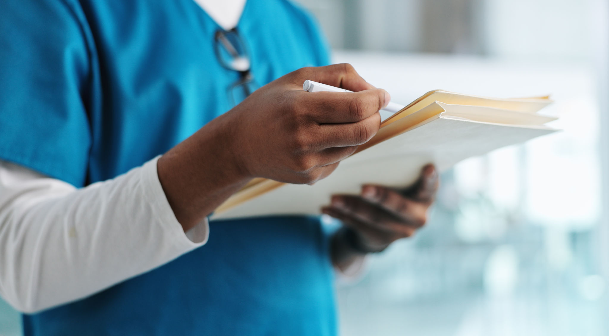 doctor reading