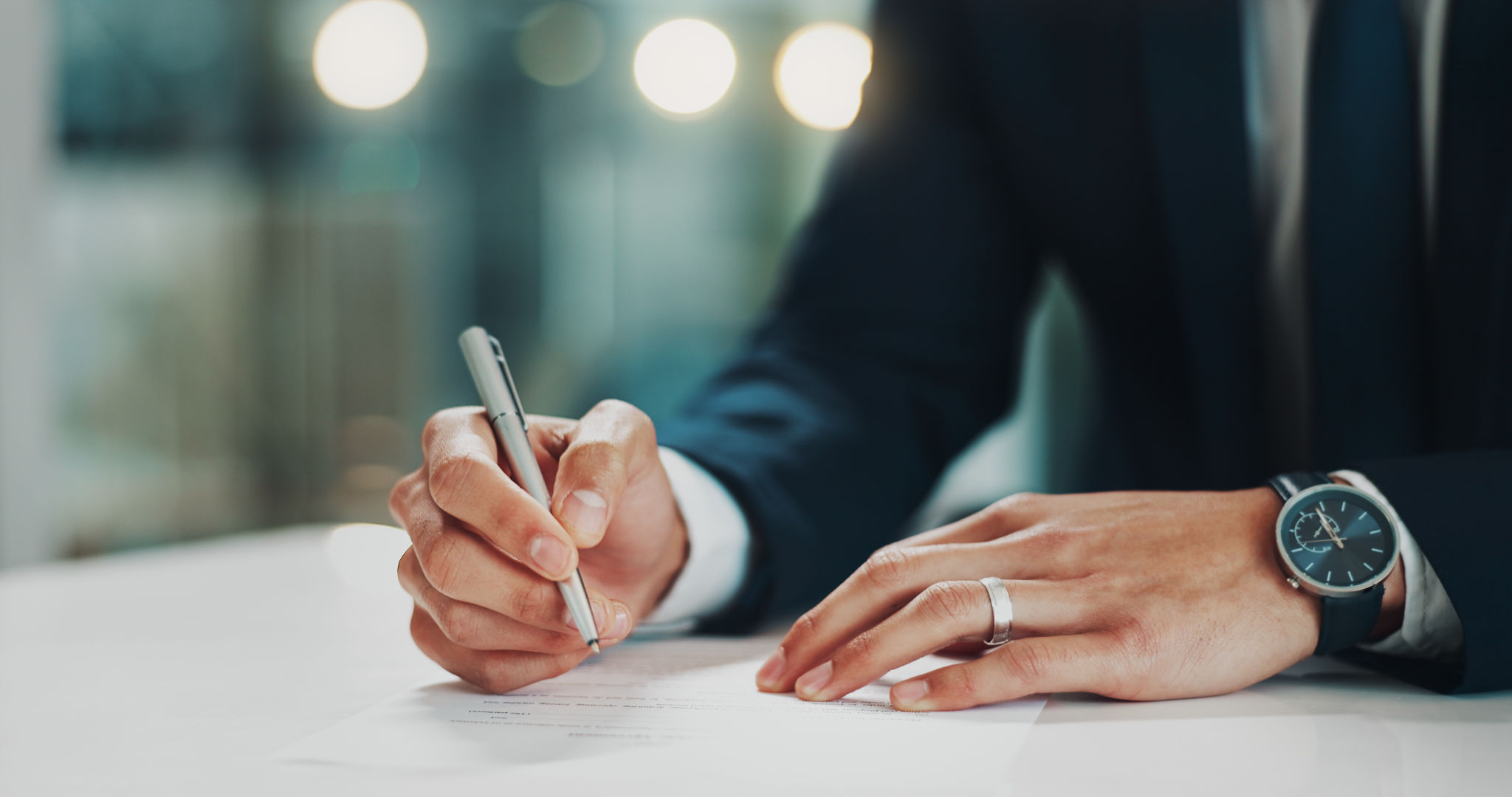 real estate contract signing