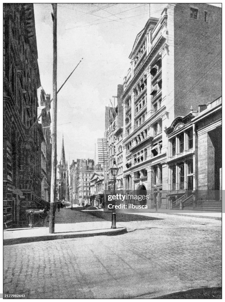 History and landmarks of USA: Wall Street, New York