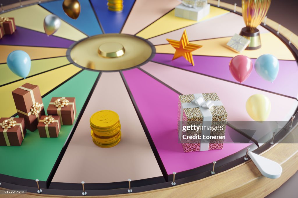 Roue de la fortune avec récompenses
