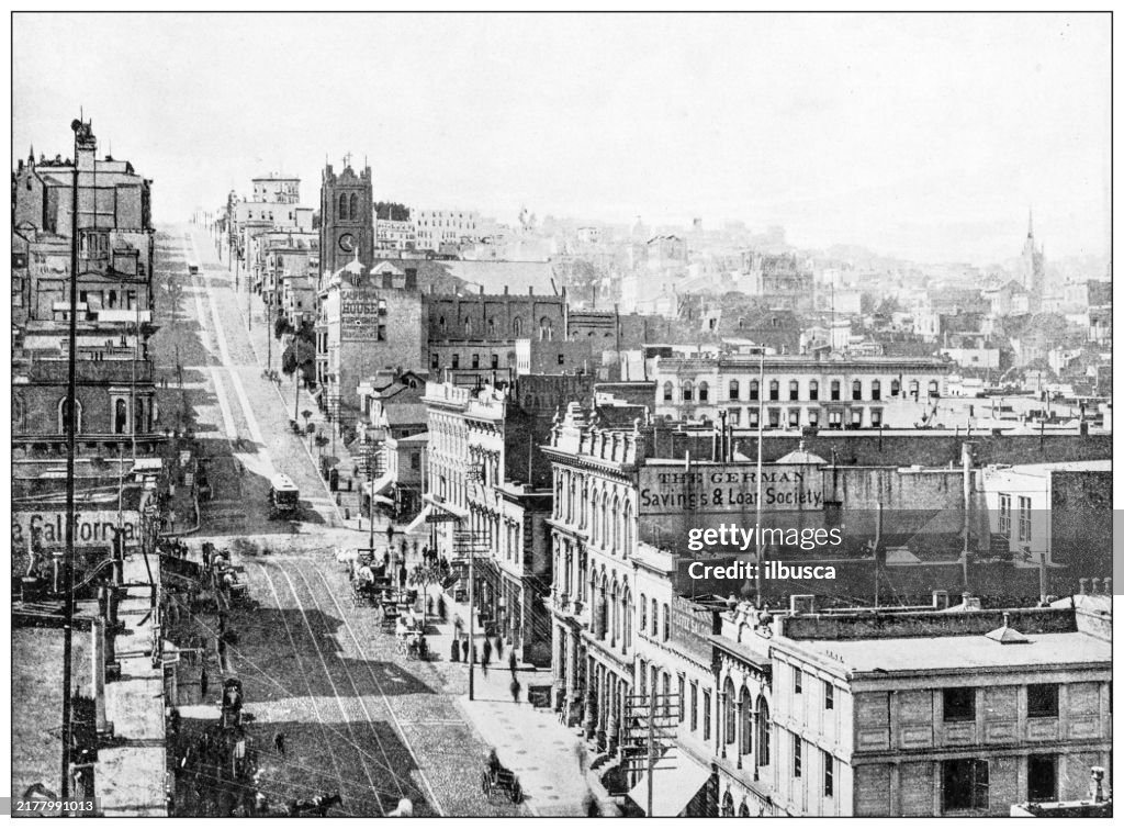 History and landmarks of USA: San Francisco, California Street