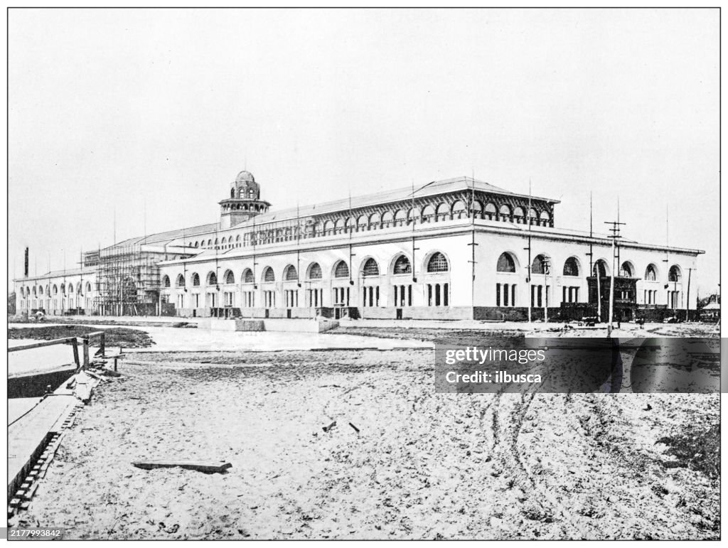 History and landmarks of USA: Columbian Exposition, Chicago World's Fair, transportation Department and Building