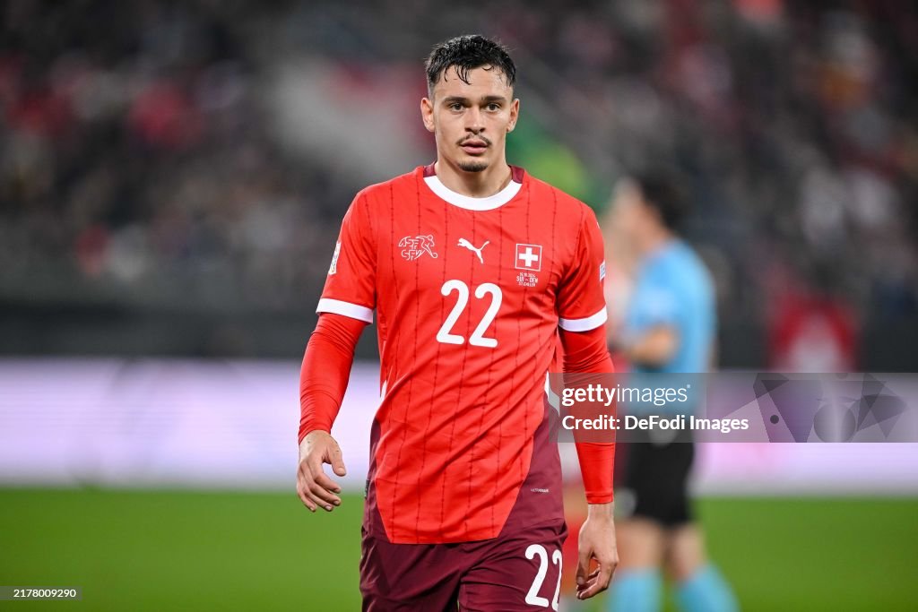 Medard Rieder Fabian Rieder of Switzerland looks on during the UEFA Nations League ...
