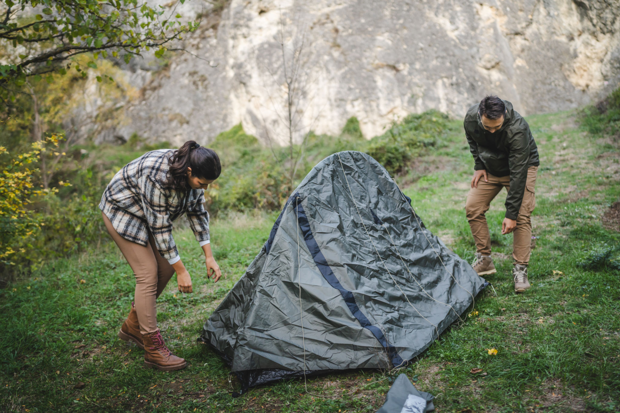 tent setup
