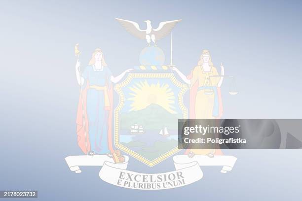 new york state light transparent stylized flag - vector background - new york state flag vector stock illustrations
