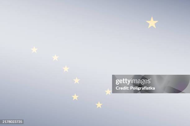 alaska state light transparent stylized flag - vector background - alaskan flag stock illustrations