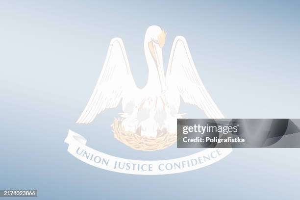 louisiana state light transparent stylized flag - vector background - louisiana state flag stock illustrations