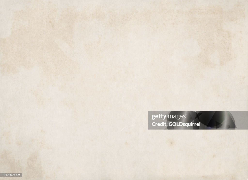 Sfondo originale di carta retrò con effetto texture nei toni del colore marrone e beige - illustrazione naturale di alta qualità in vettore - unico vecchio foglio riciclato imperfetto con sporcizia visibile e struttura distrutta