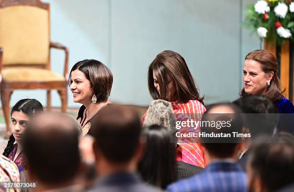 Neil Razdan Nidhi Razdan, during oath swearing-in ceremony of Omar Abdullah at ...