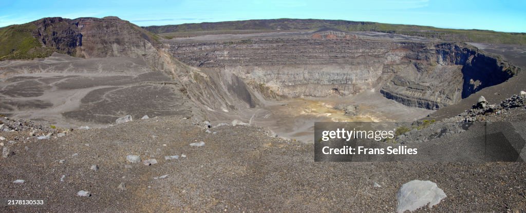 The crater of the still active Karthala volcano, Grande Comore