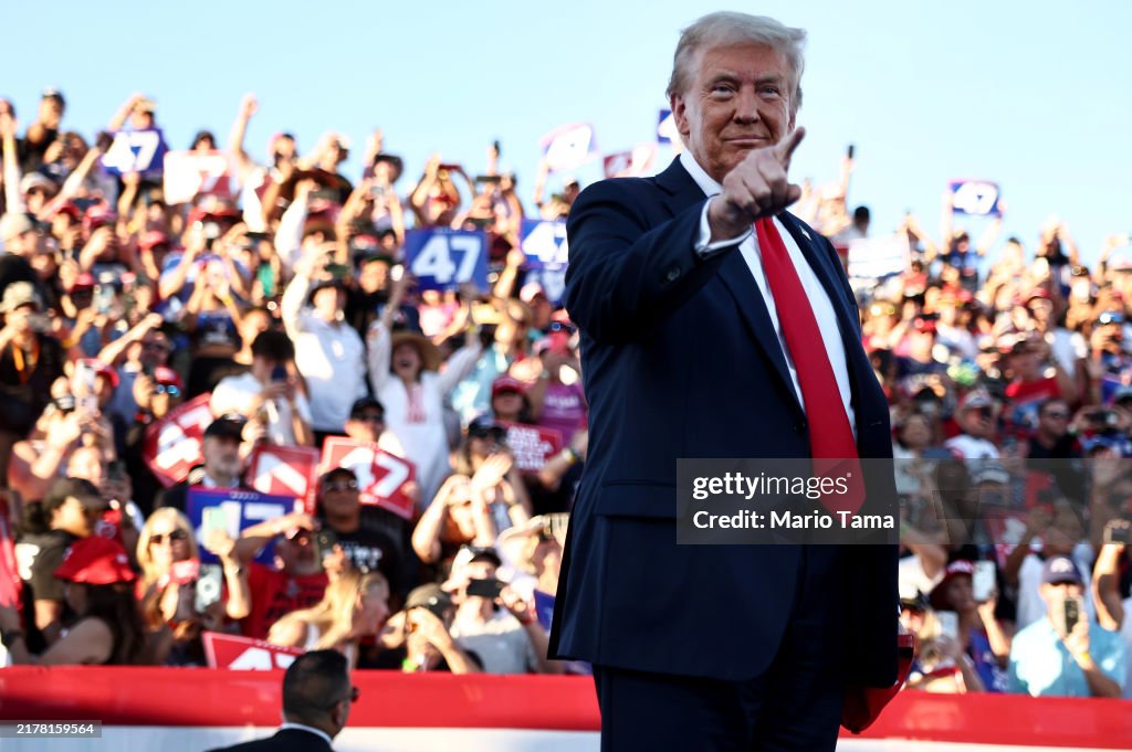 Donald Trump Holds A Campaign Event In Coachella, CA