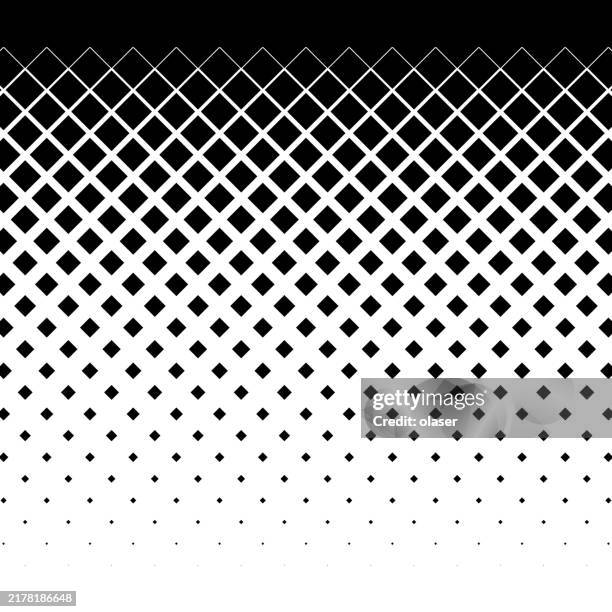 seamless geometric pattern in black and white with diamond shapes. - seamless transition stock illustrations