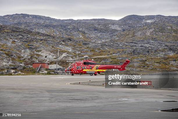 helicopter taking off for an search and rescue operation - emergency rescue stock pictures, royalty-free photos & images