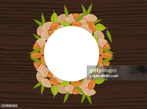 almond - almonds isolated stock illustrations
