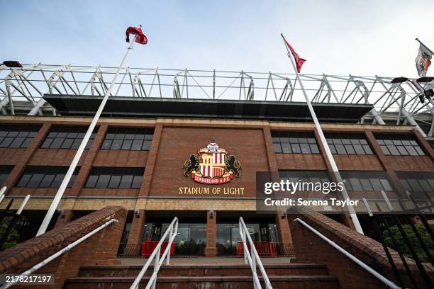General view prior to the Barclays Women's Championship match between Sunderland and Newcastle United at Stadium of Light on October 13, 2024 in...