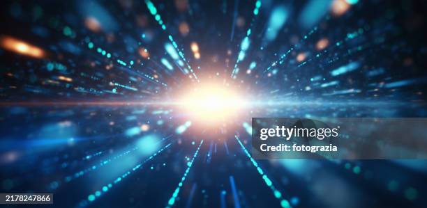 abstract light motion effect. technology futuristic data motion - data explosion stock pictures, royalty-free photos & images