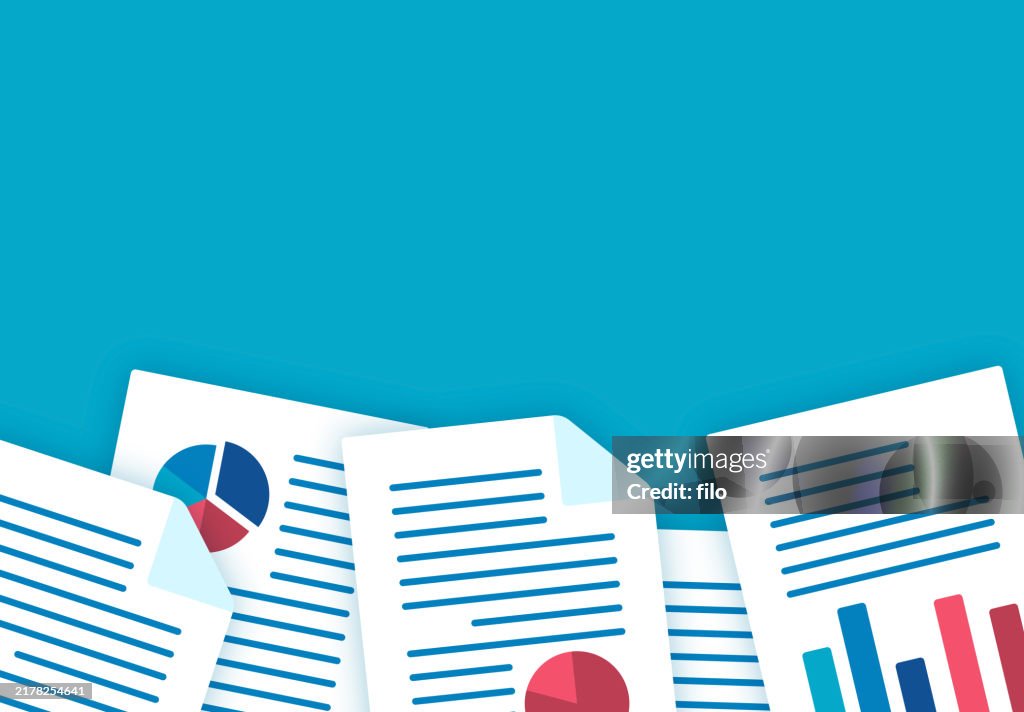 Documents Paperwork Background High-Res Vector Graphic - Getty Images