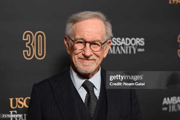 Steven Spielberg attends as USC Shoah Foundation Hosts 30th Anniversary Gala "Ambassadors For Humanity" on October 13, 2024 in New York City.