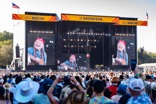 Willie Nelson performs as a special guest with Orville Peck during 2024 Austin City Limits Music Festival at Zilker Park on October 13, 2024 in...
