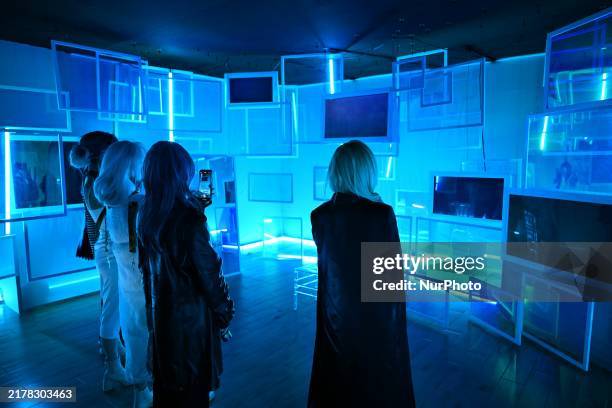 View of the Light Film exhibition themed on the game ''Path to Nowhere'' in Shanghai, China, on October 18, 2024.