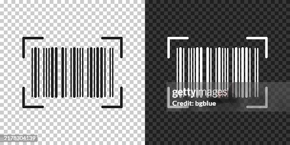 Barcode scan. Icon for design on blank background Barcode scan. Icon for design on blank background