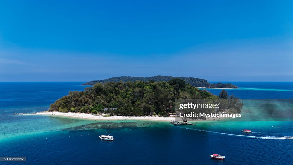 Scenic Island View with Crystal Clear Ocean Waters