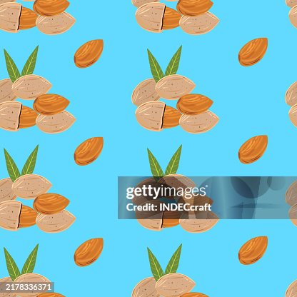 Almond seamless pattern Almond seamless pattern