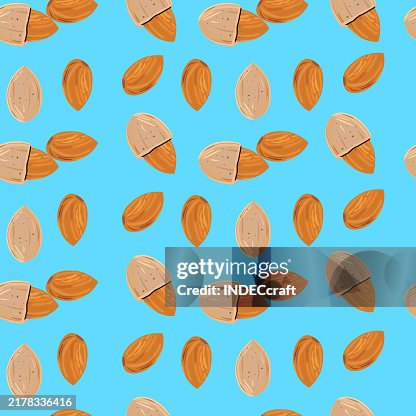 Almond seamless pattern Almond seamless pattern