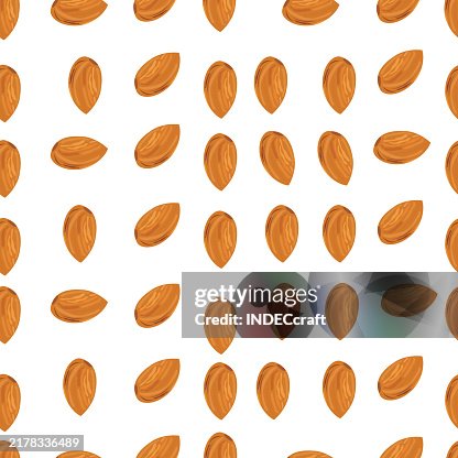 Almond seamless pattern Almond seamless pattern