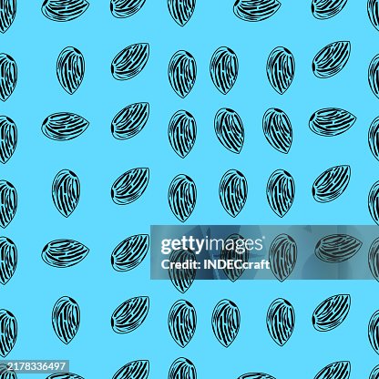 Almond seamless pattern Almond seamless pattern
