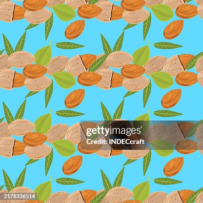 Almond seamless pattern Almond seamless pattern