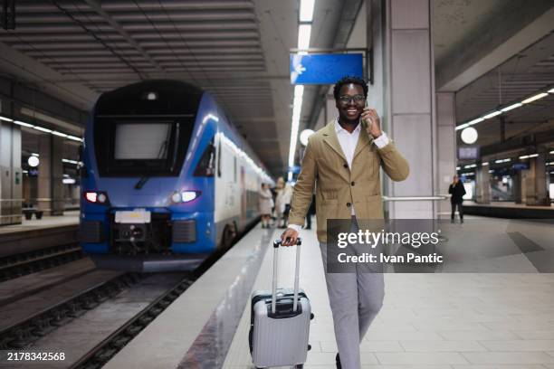 business, travel and work phone call - modern ski lodge stock pictures, royalty-free photos & images