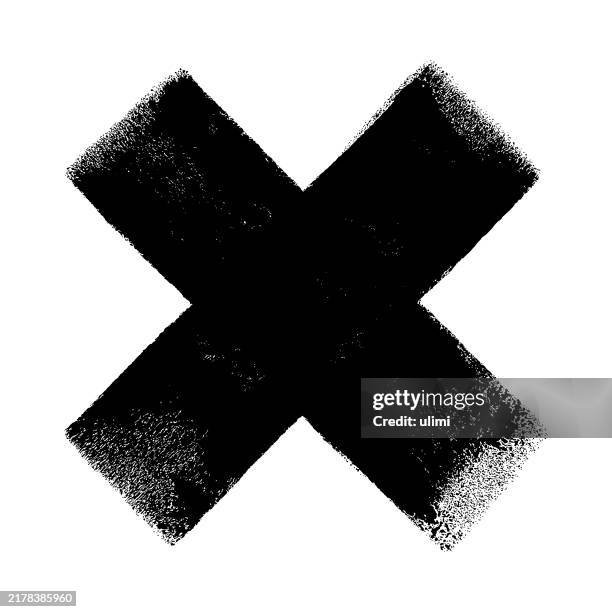 ilustrações de stock, clip art, desenhos animados e ícones de cross mark - letra x