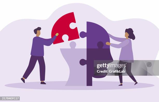 creative thinking and problem-solving vector illustration - project management vector stock illustrations