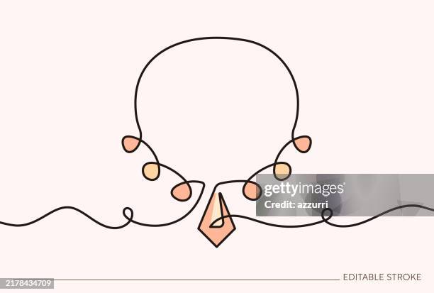 illustrations, cliparts, dessins animés et icônes de collier de diamant ligne continue art illustration - collier diamants