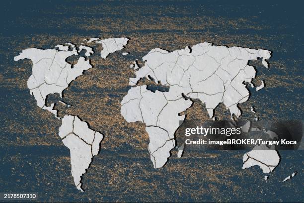 roughly outlined world map with white background - lonely planet stock illustrations