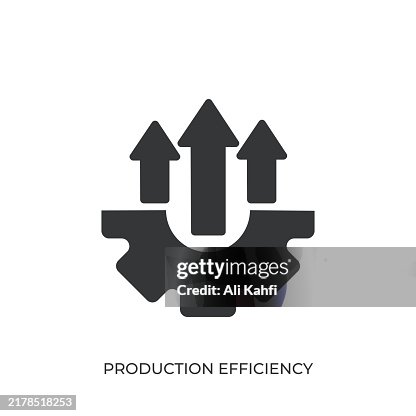 Production Efficiency glyph solid icon. Solid icon that can be applied anywhere, simple, pixel perfect and modern style Production Efficiency glyph solid icon. Solid icon that can be applied anywhere, simple, pixel perfect and modern style