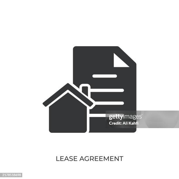 lease agreement glyph solid icon. solid icon that can be applied anywhere, simple, pixel perfect and modern style - visa application stock illustrations